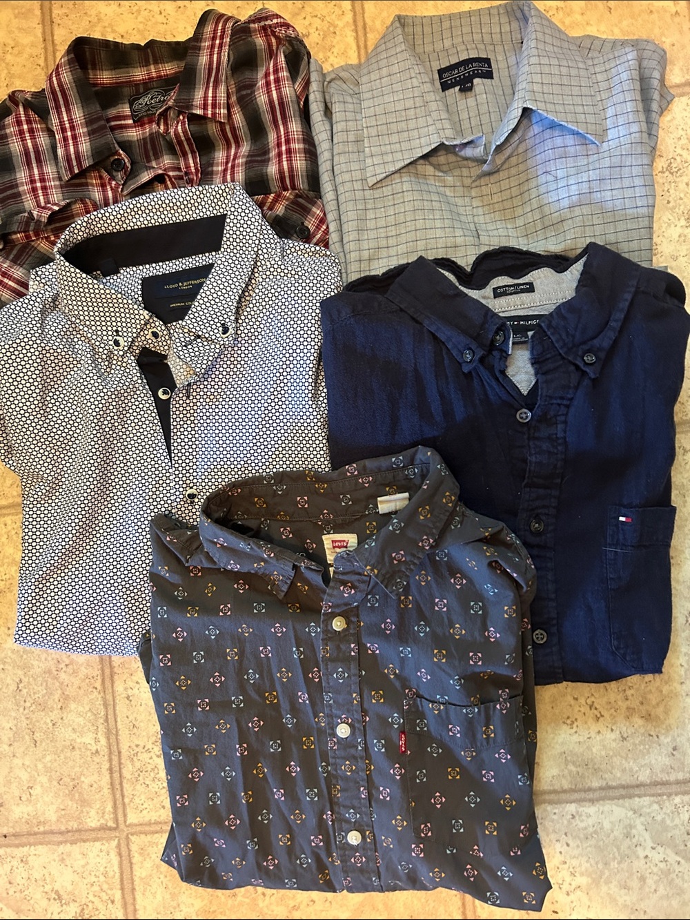 Bundle of Men’s Button Down  Shirts - Men's Casual